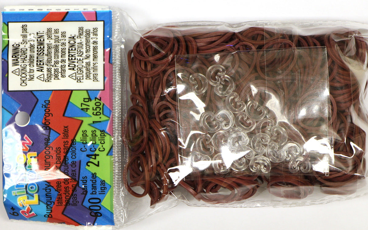 Rainbow Loom Medieval Collection: Tin Man Rubber Bands with 24 C-Clips (600  Count), Brown