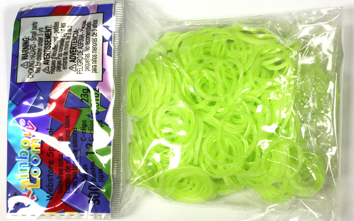 Rainbow Loom Neon Green Rubber Bands Refill Pack [300 ct] 