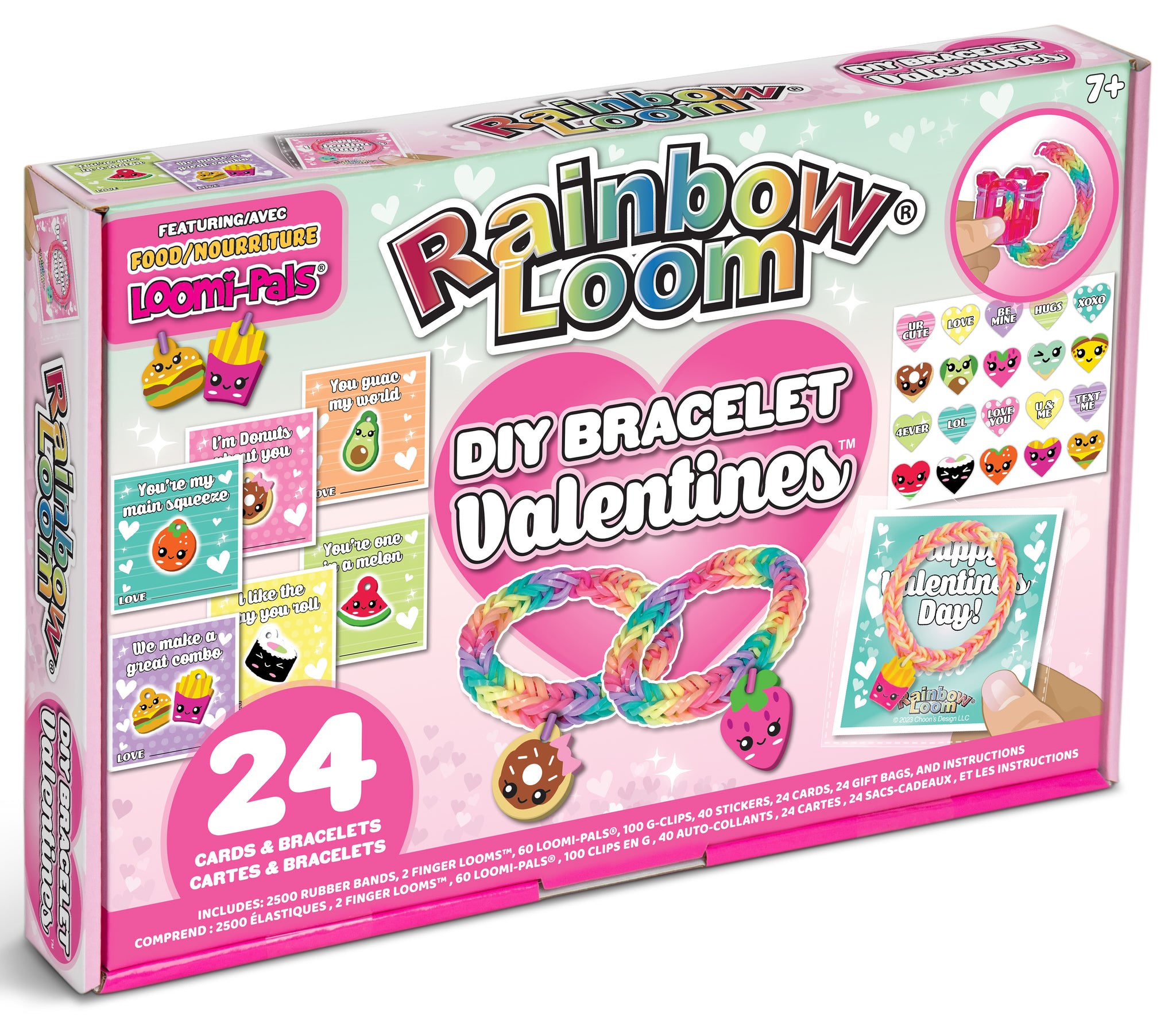 Rainbow Loom Bandai - Kit De Fabrication De Bijoux Et Bracelets, Loomi-Pals Zoo, 30 Breloques, 24 Bracelets, Dès 7 Ans