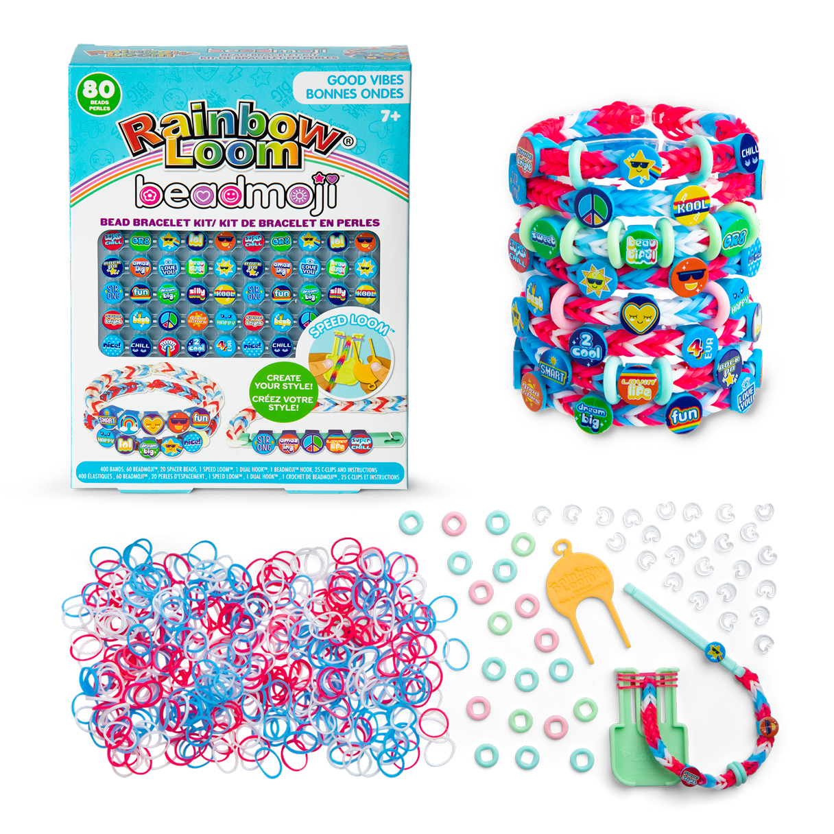 Beadmoji™ Bracelet Kit GOOD VIBES – Rainbow Loom USA Webstore