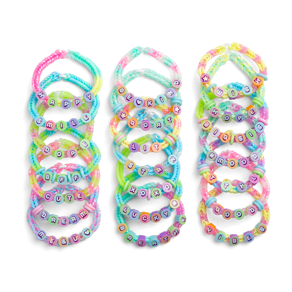 Loom Rubber Bands 4800 pc Refill Kit w 16 Unique Rainbow Colors (300 of  Each) & 200 Clips - Works w All Rubber Band Jewelry Looms - DIY Gift for  Girls
