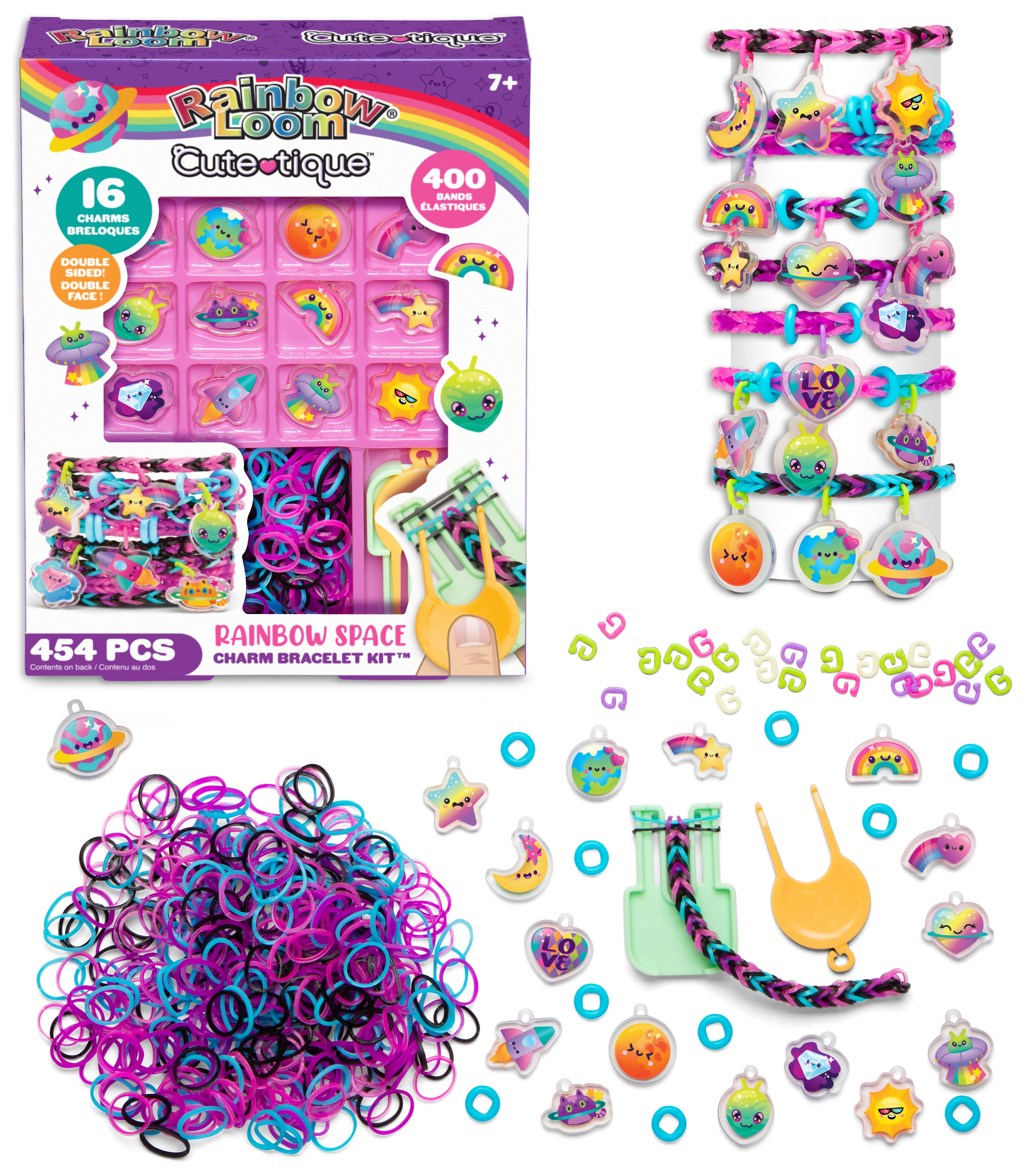 Recharges 300 élastiques Rainbow Loom Métallique doré silicon - Autres Recharges 300 élastiques Rainbow Loom Métallique doré silicon - Autres