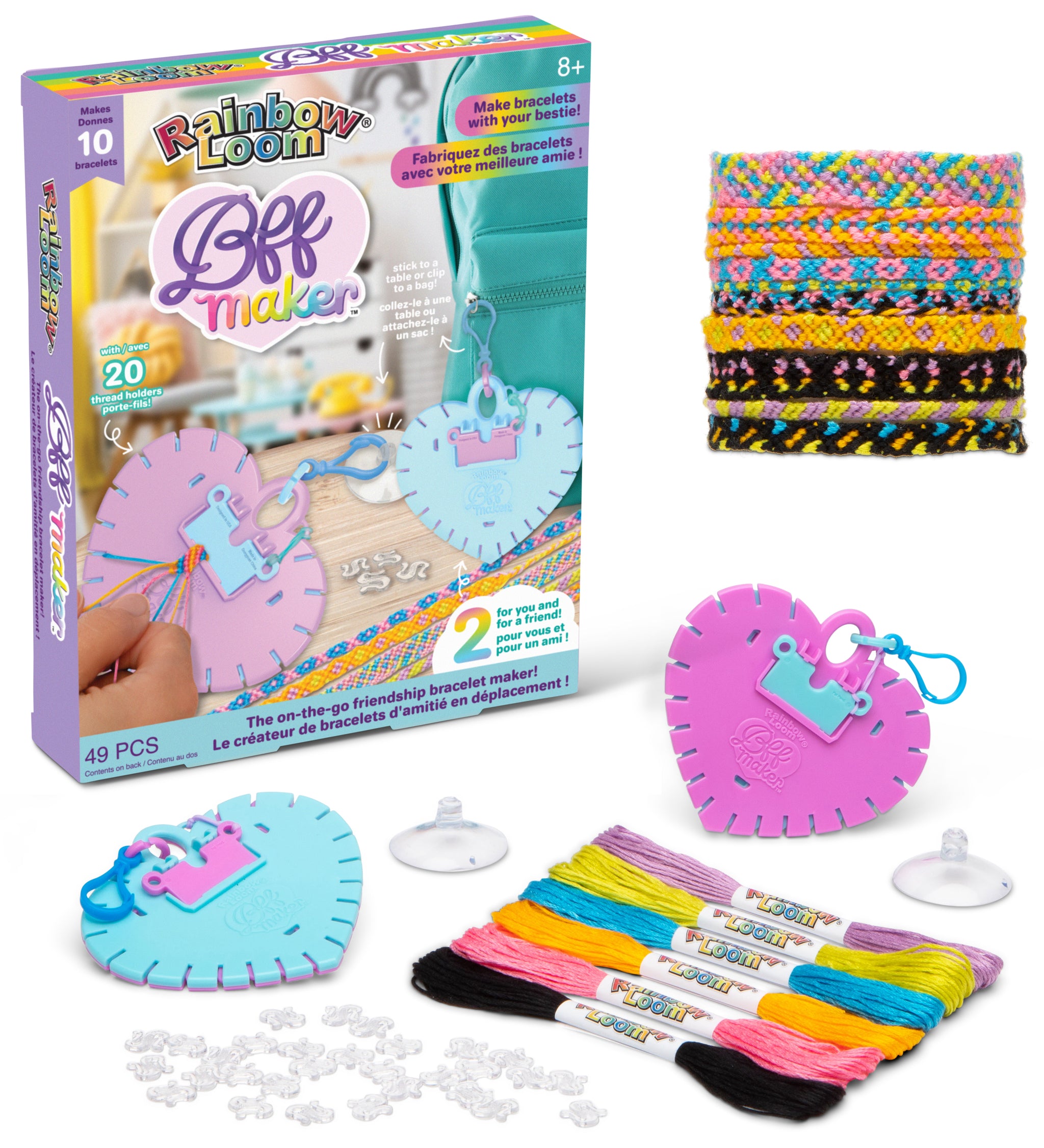BFF Maker The On-The-Go Friendship Bracelet Maker! – Rainbow