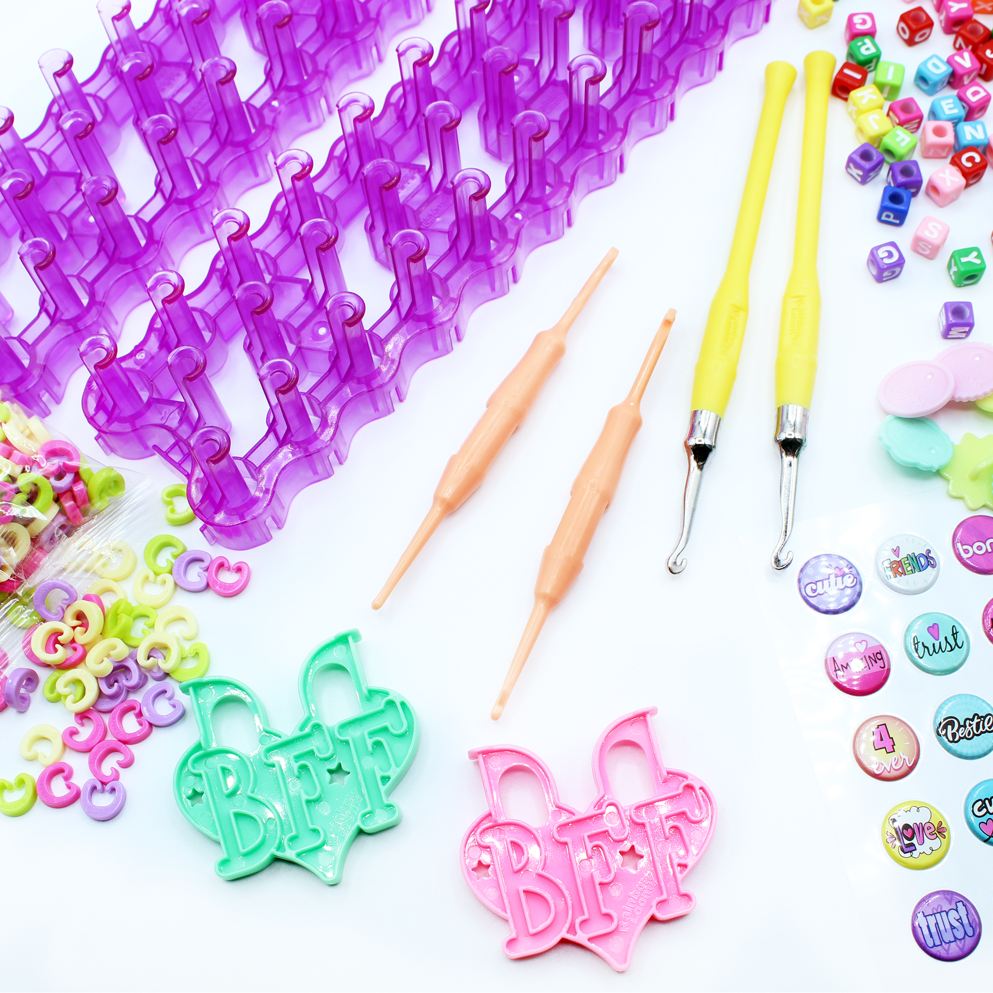 BFF Mega Combo Featuring our NEW Bracelet Buttons Unboxing by Rainbow Loom®  