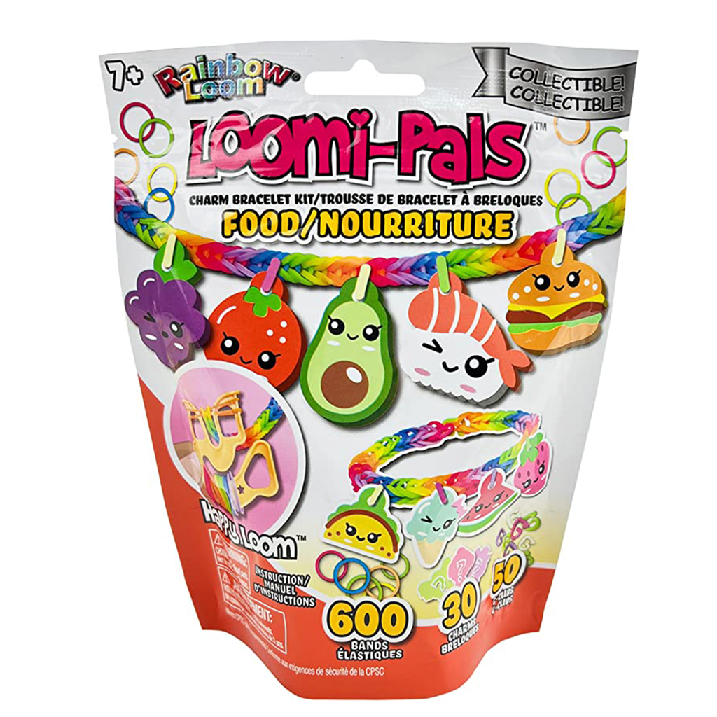 Rainbow Loom® Loomi-Pals Dino Collectible, Features 30 Mystery Cute Dino  Themed Charms and 600 Colorful Rubber Bands All in a RESEALABLE Bag, Great