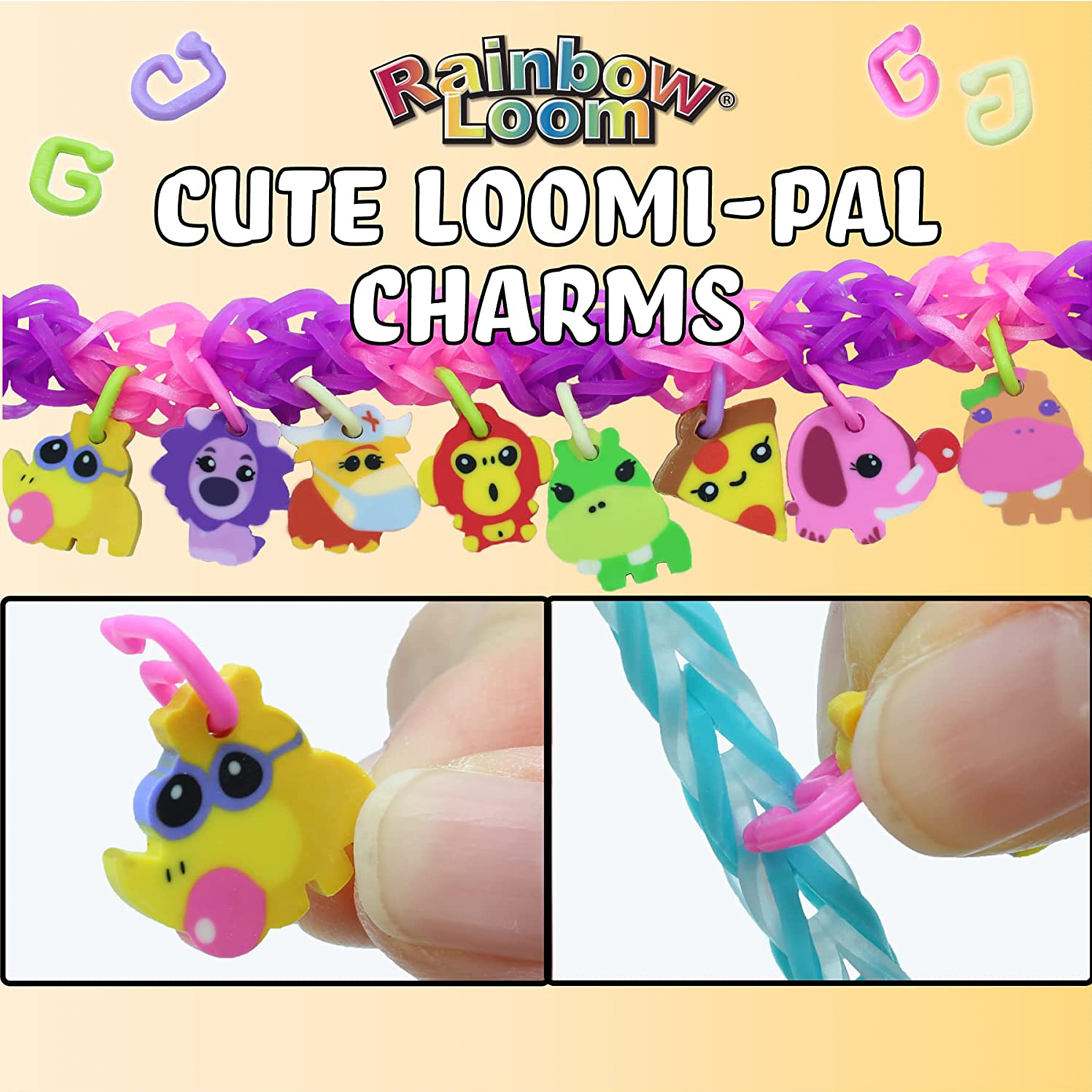 Rainbow Loom Charm bracelet Rubber Bands How-to, others, bracelet