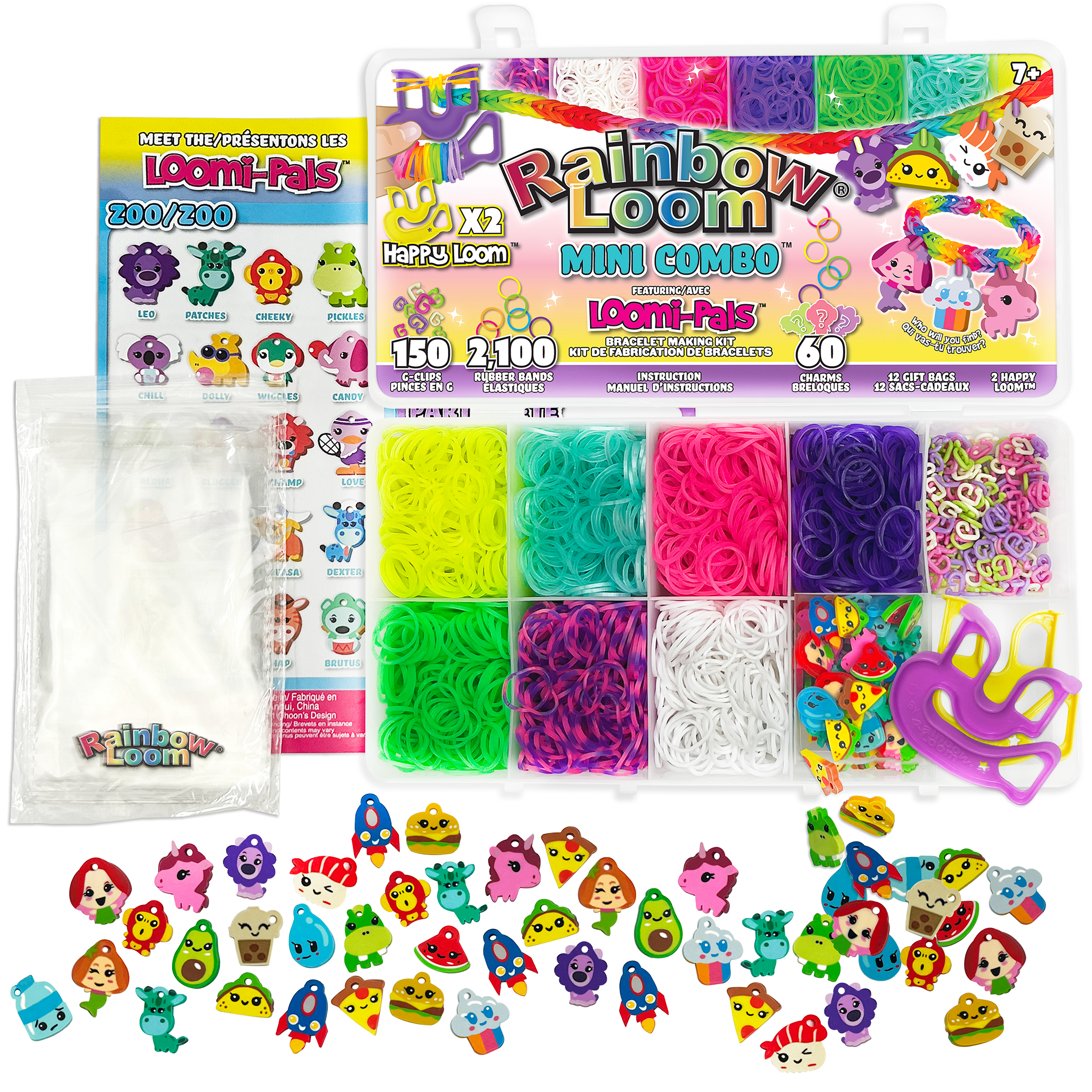 Rainbow Loom Loomi-Pals Mini Combo Set, Features 60 CUTE Assorted Loomi-Pals