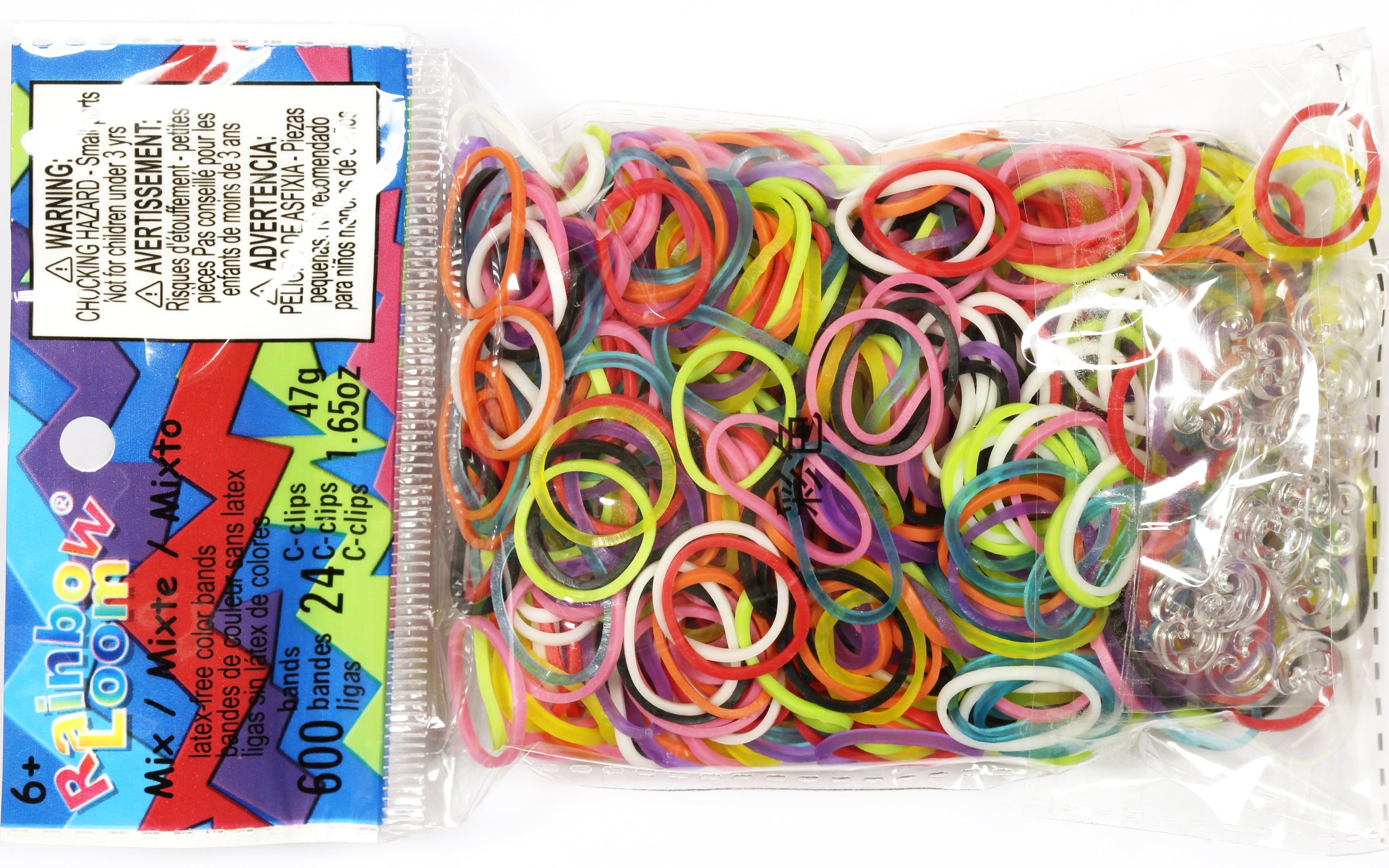 Rainbow Loom – Colour Bands Mix – Elastiques Multicolores (Import  Royaume-Uni)