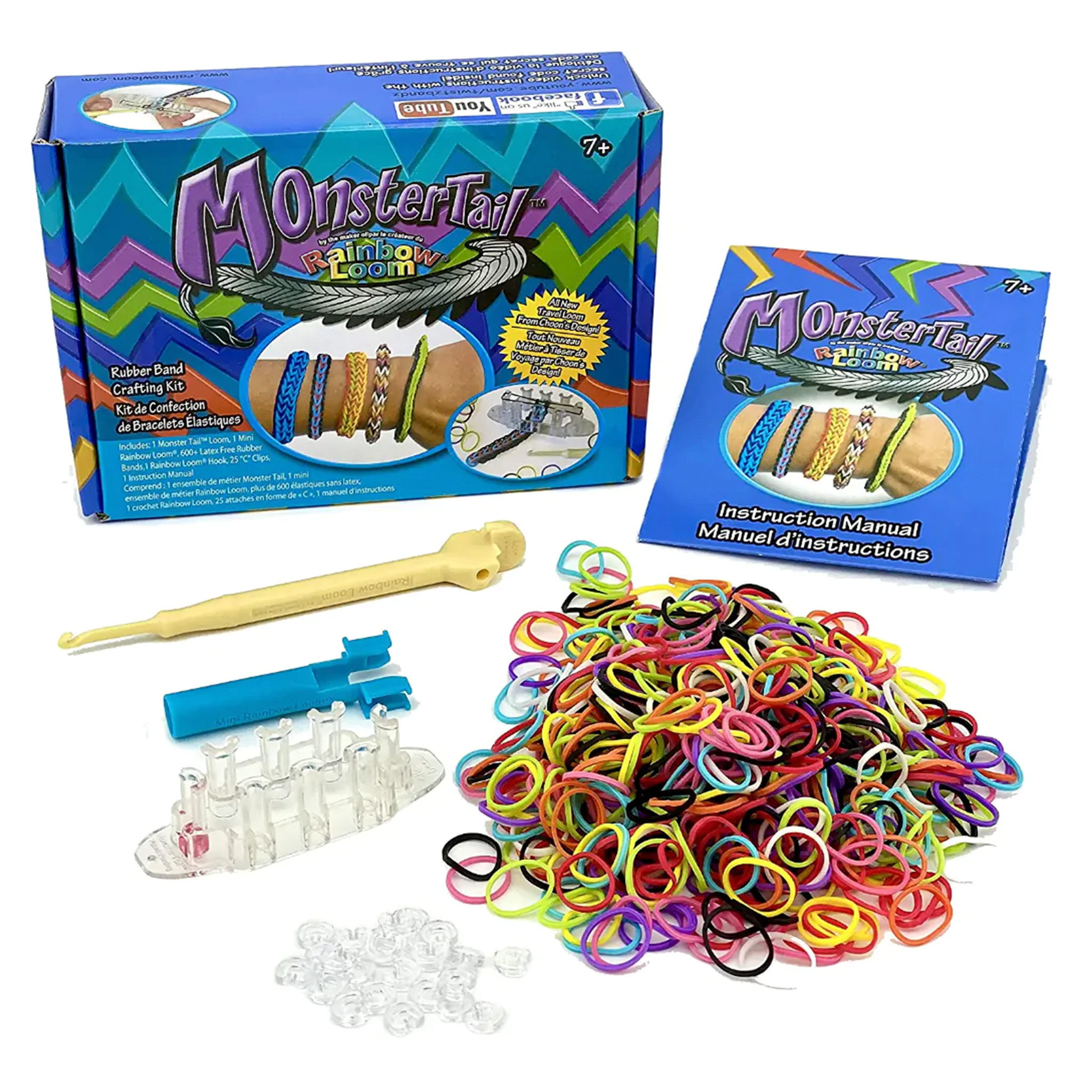 LoomBand is under construction  Rainbow loom rubber bands, Rainbow loom  bracelets easy, Rainbow loom bands
