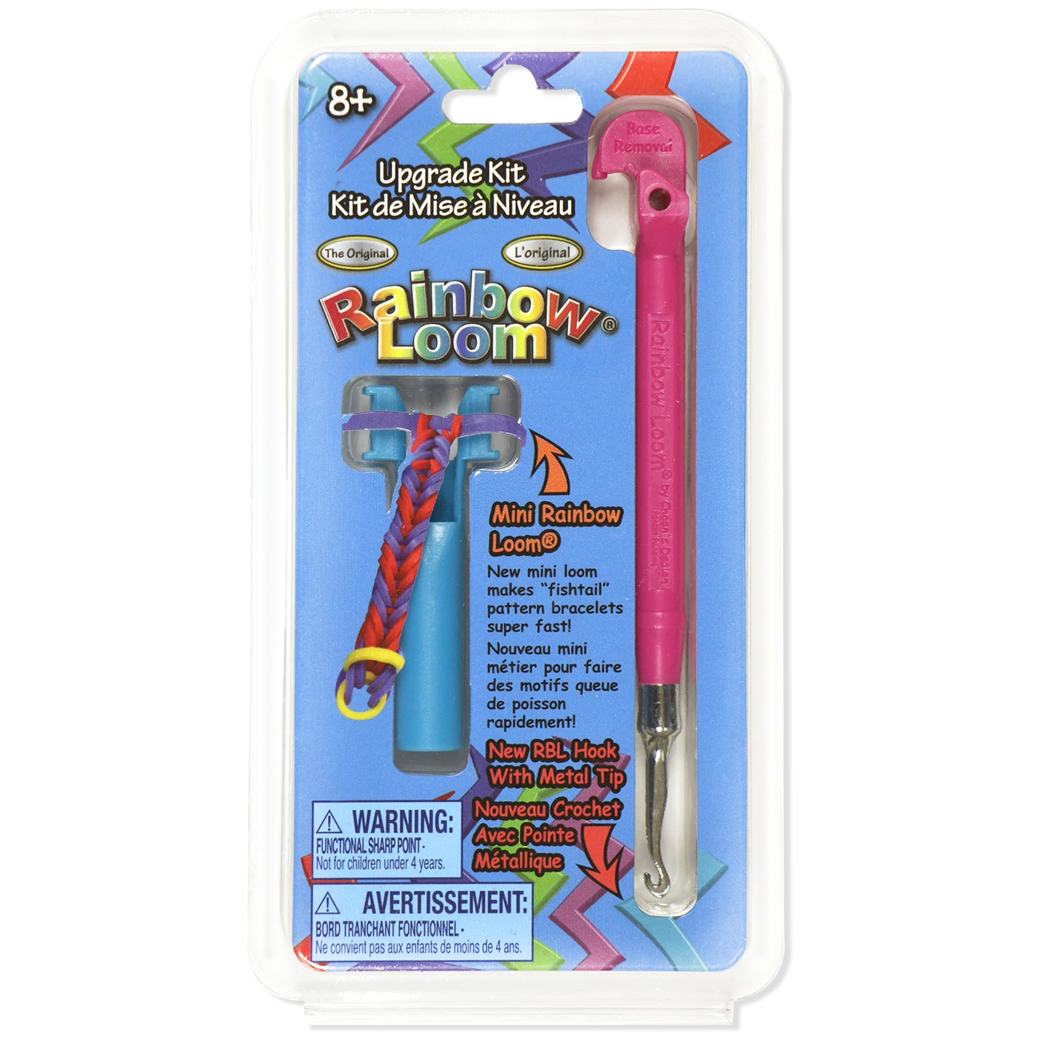 Rainbow Loom Tail Upgrade Kit - Metal Hook - Pink
