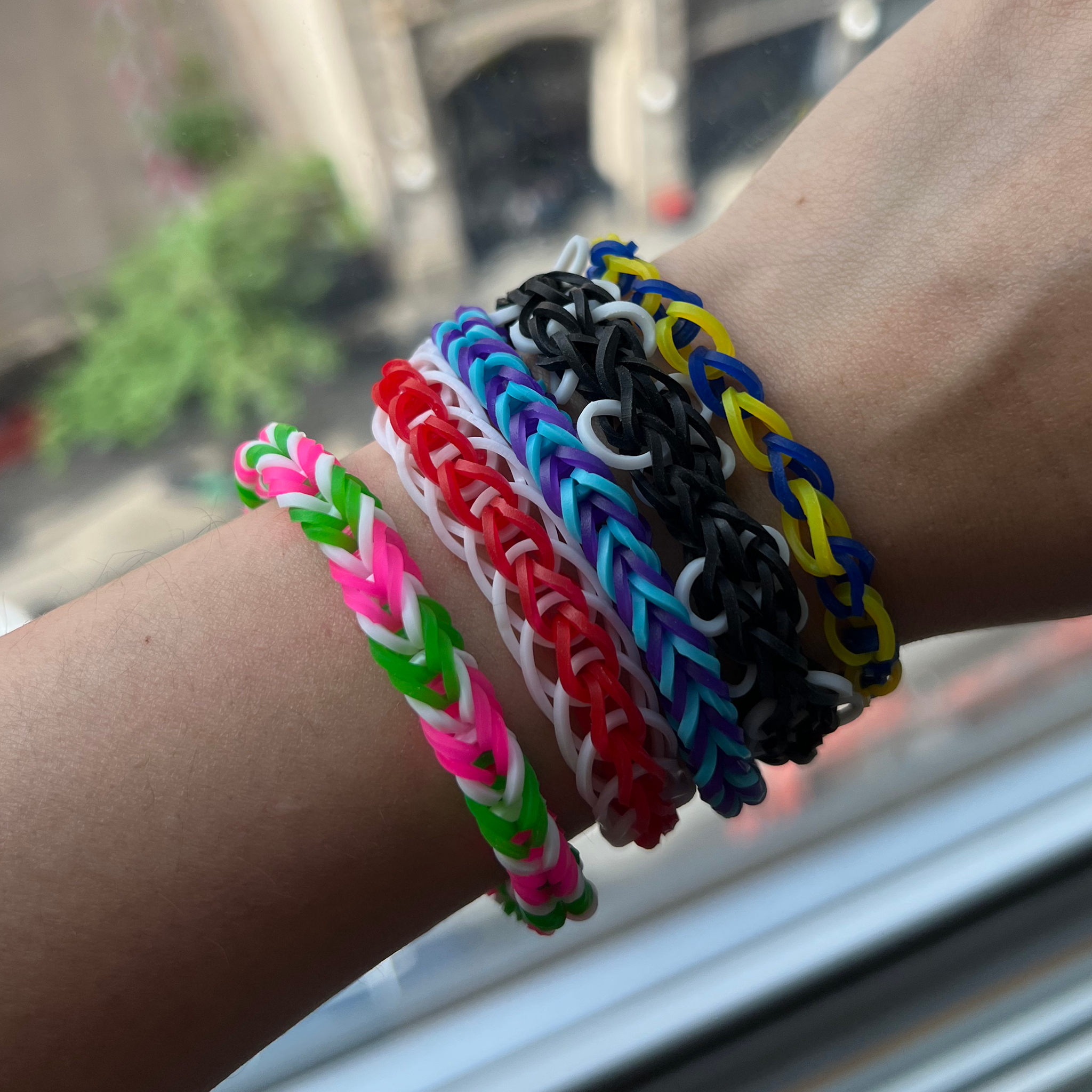 cool rubber band bracelet colors