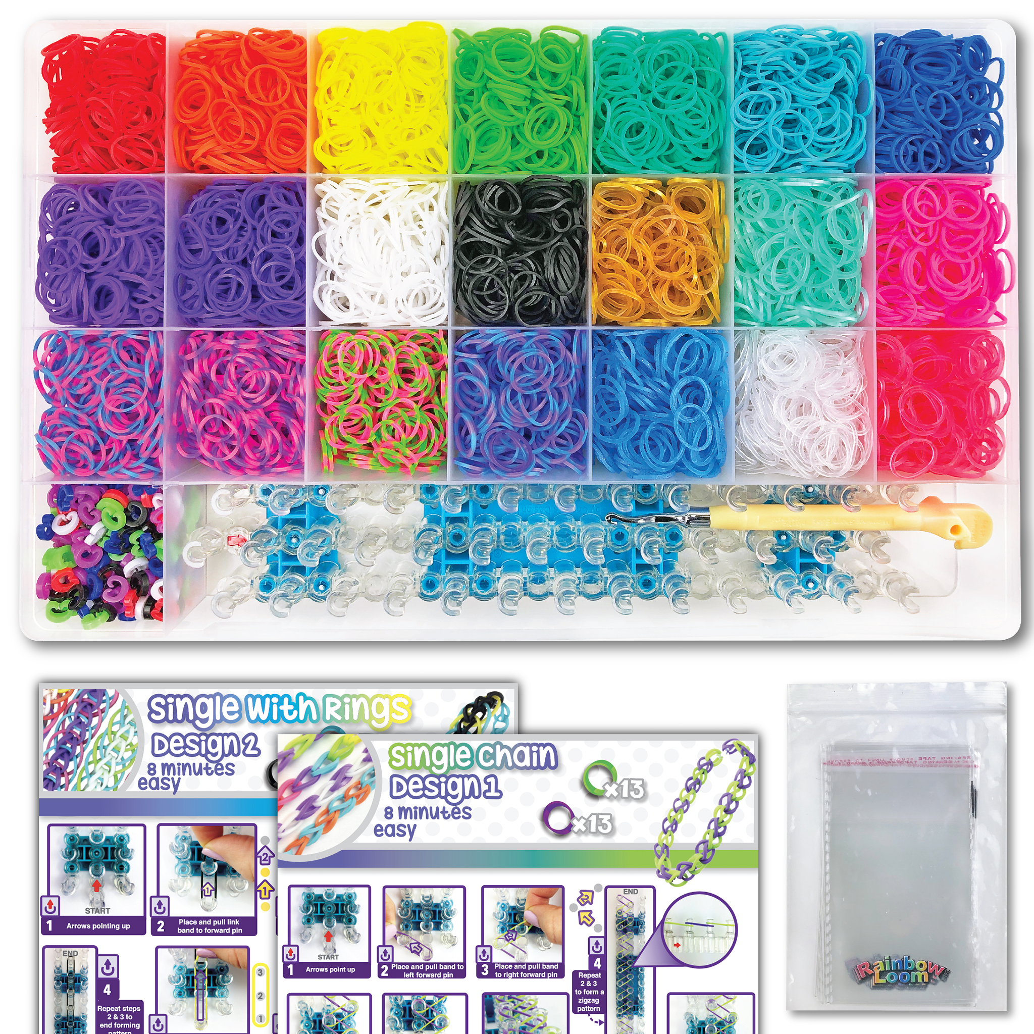 Colorful Rubber Band Bracelet Kits for Sale 