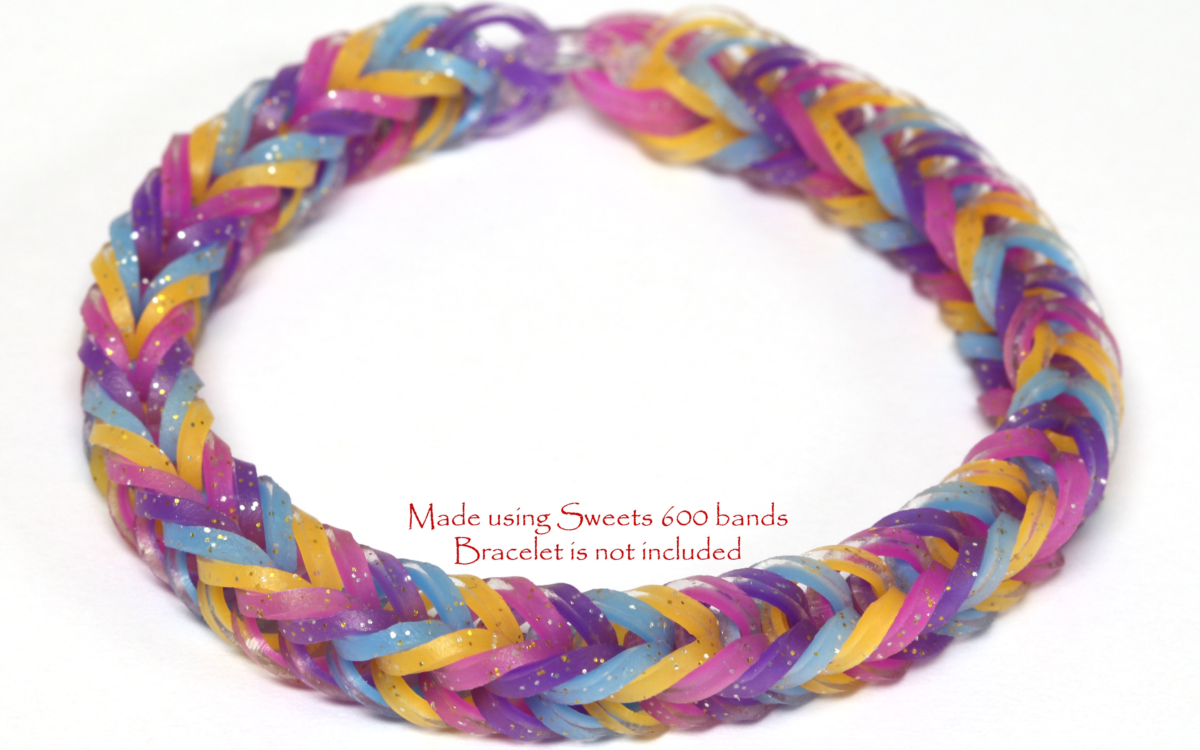 Buy Rainbow Loom bracelet rubber bands, Middle Ages collection, pink  Online, Price - $19.04