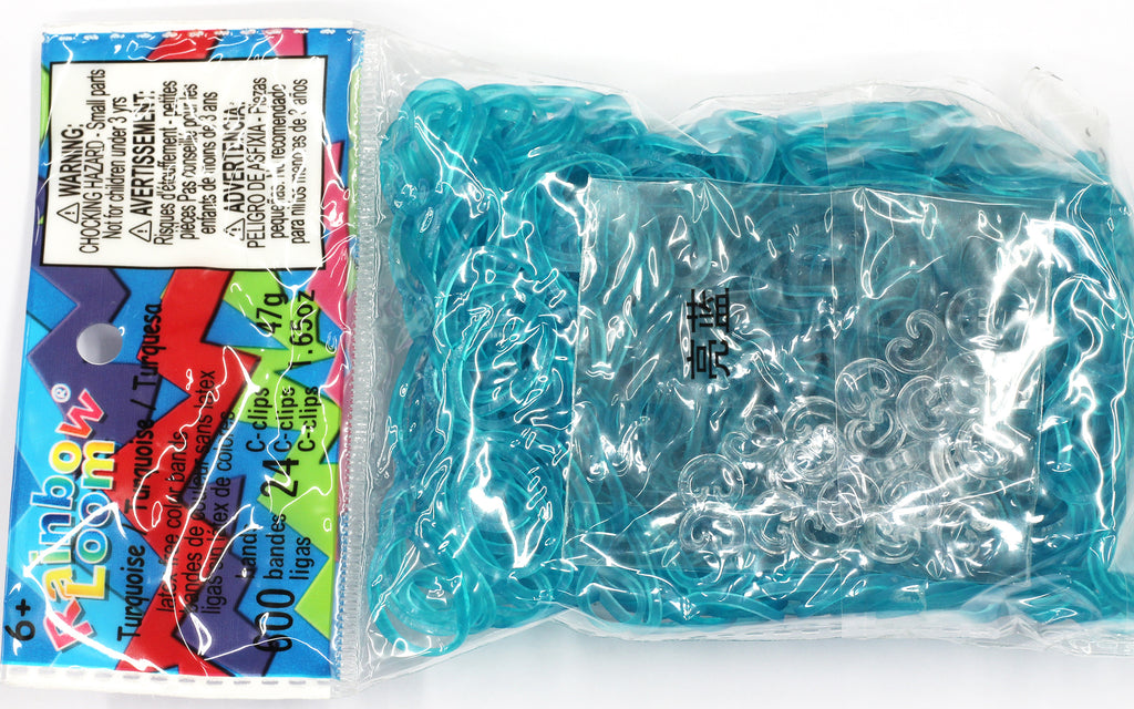 Official Rainbow Loom 600 Ct. Rubber Band Refill Pack *Jelly* ASSORTED TIE  DYE [Includes 24 C-Clips!] 