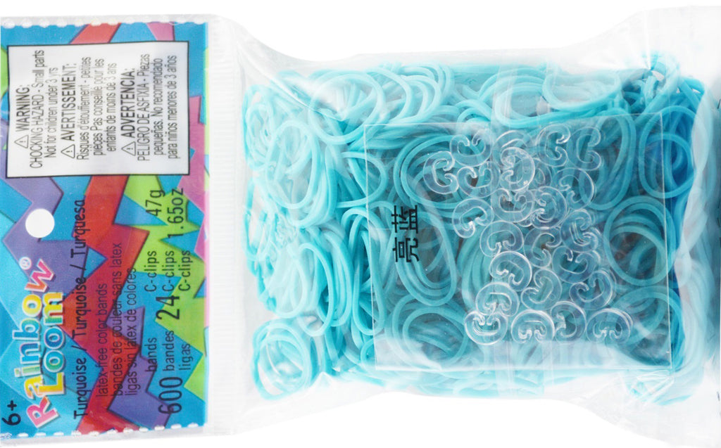  Rainbow Loom Official White Rubber Bands Refill 600 Count + 24  C-Clips : Arts, Crafts & Sewing